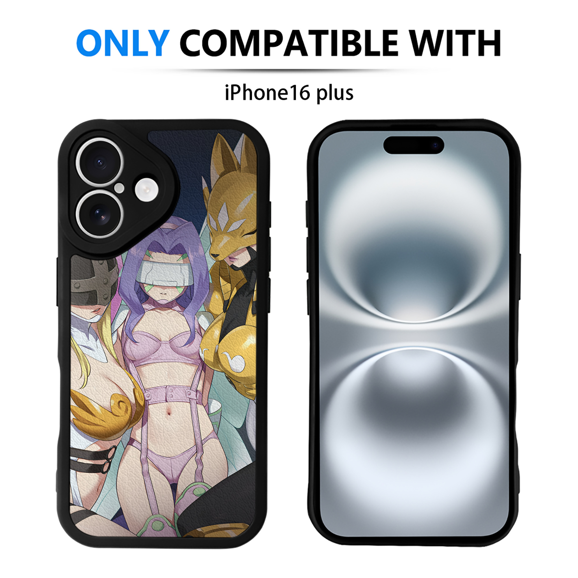 （画像用） Digimon デジタルモンスター/デジモン 【iPhone 16シリーズ対応】シリコンスマホケース（レザー調） 材質：シリコン